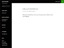 Tablet Screenshot of pastparallel.com